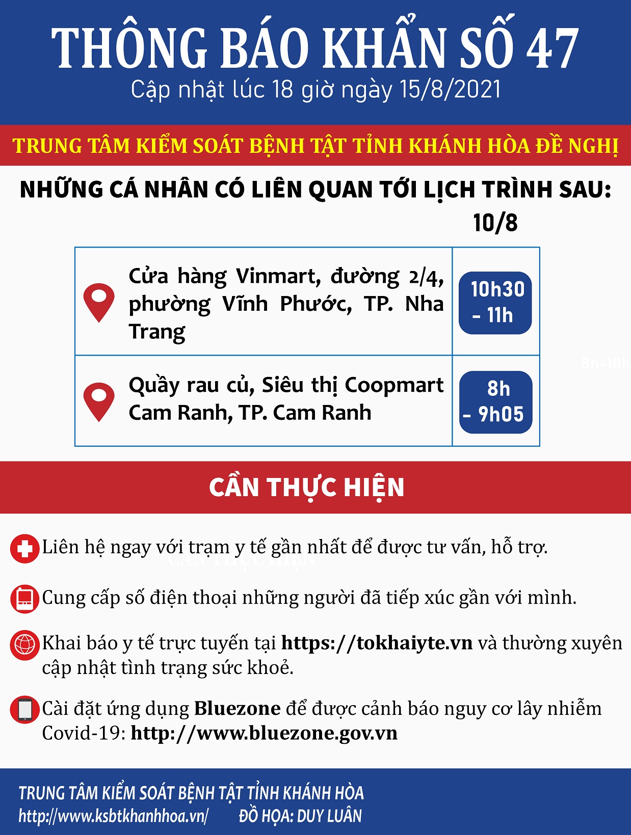 THÔNG BÁO KHẨN SỐ 47